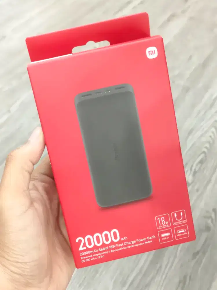 Redmi Fast Charge Power Bank 20.000mAh New Segel Garansi Resmi