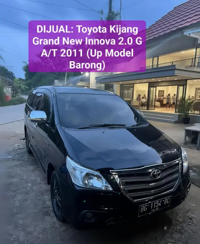 DIJUAL: Toyota Kijang Innova 2.0 G A/T 2011 (Up Model Barong)