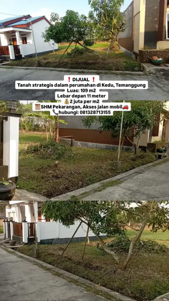 Tanah Strategis dalam perumahan di kedu