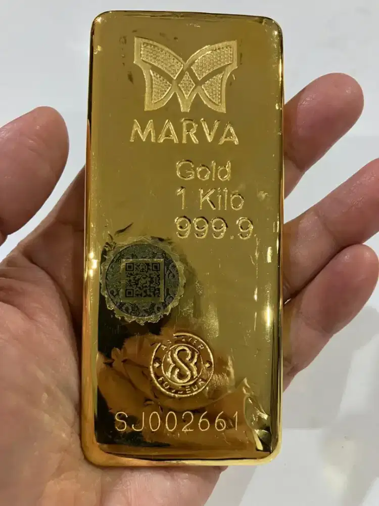 Ready emas murni Logam mulia berlogo marva bersertifikat resmi