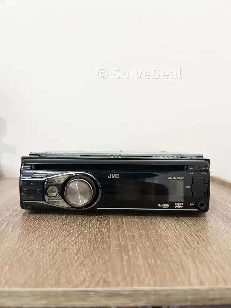 JVC KD DV5606 Head Unit Single Din DVD USB Tape Mobil