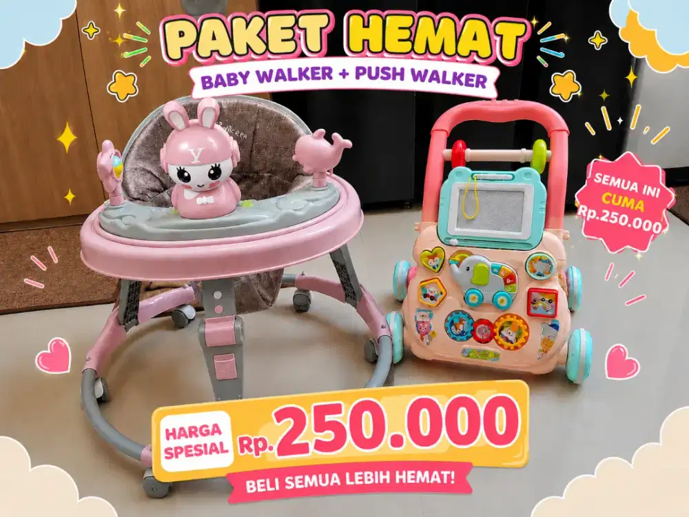 Baby walker dan push walker