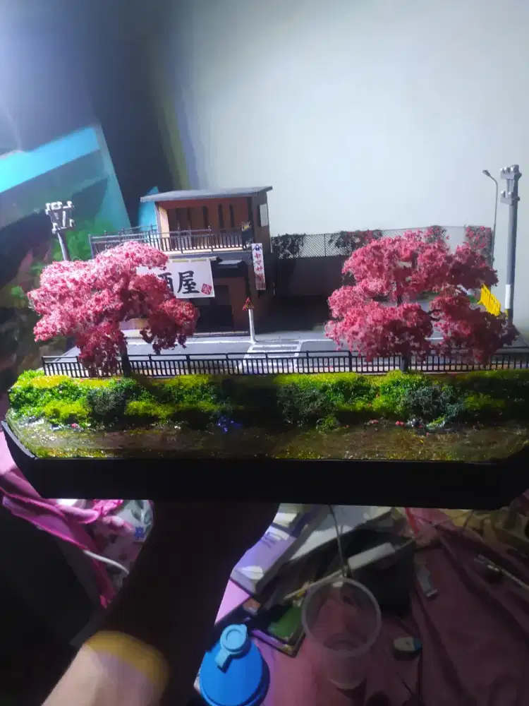 Diorama 1:64 parkiran caffe jepang