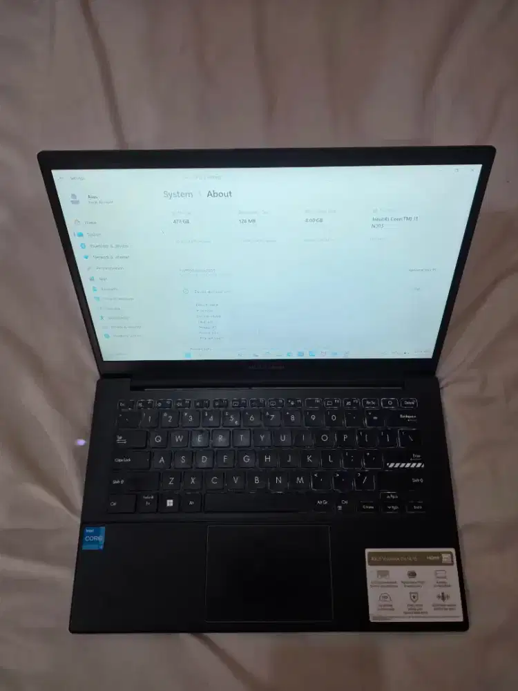 Asus Vivobook Go 14 8/512gb i3 Maret 2027 resmi