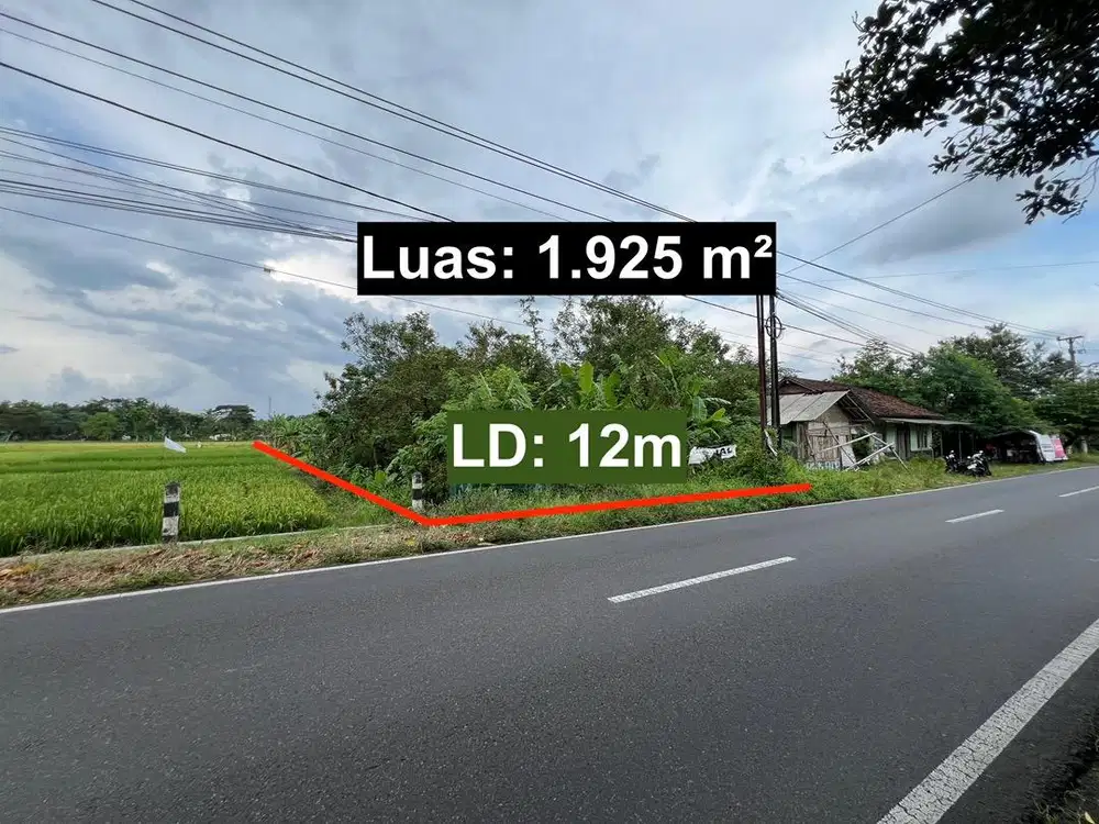 BU jual cepat tanah pribadi strategis dekat calon mapolda Jogja