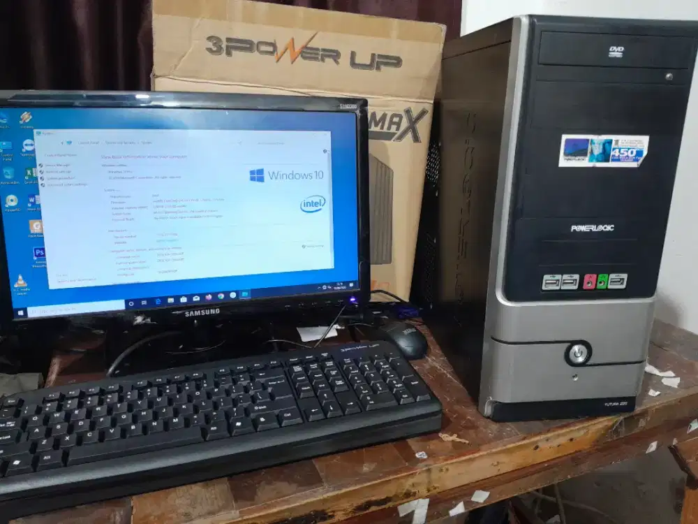 Komputer rakitan Branded intel core i3 lengkap dengan lcd siap pakai