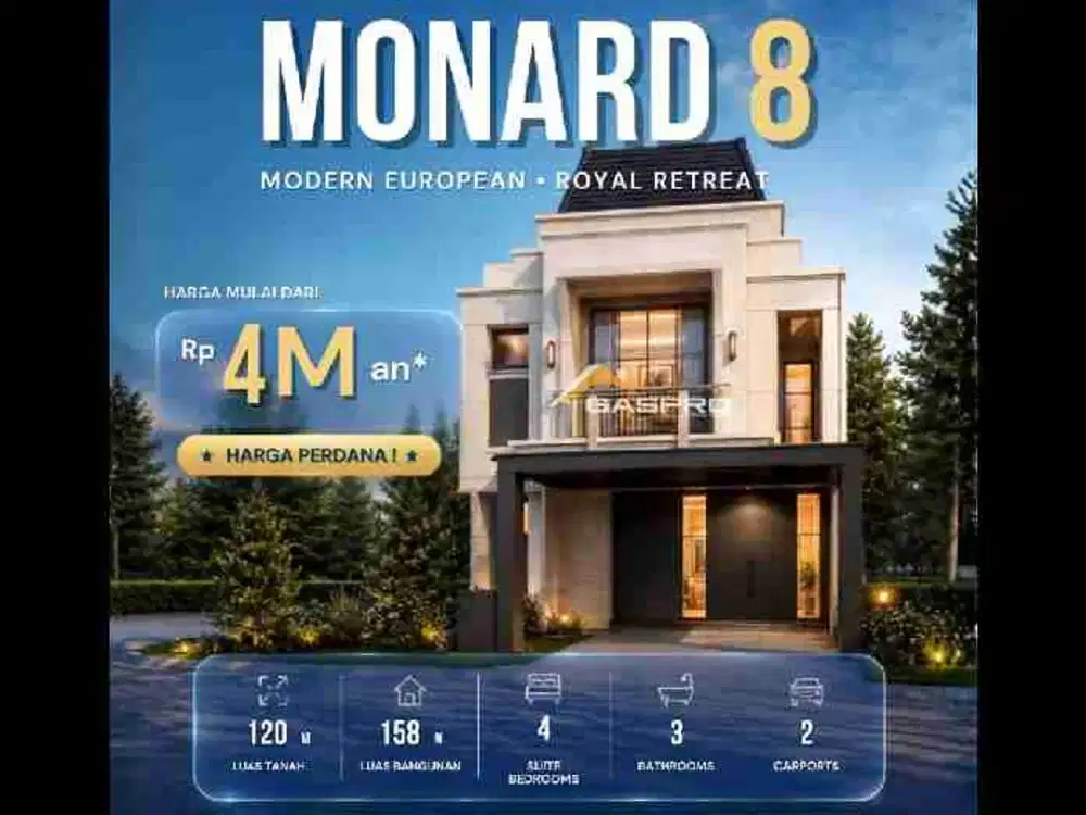 Rumah Mewah American Modern Monard Armont BSD