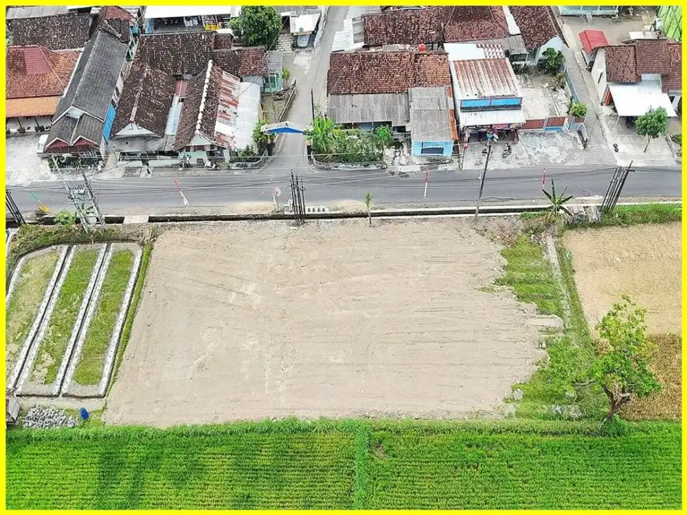 Dekat Pintu Tol Purwomartani Tanah Dijual Yogyakarta di Jl. Raya Sambiroto
