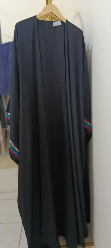 ABAYA SAUDI PRELOVED OUTER TANGAN LEBAR