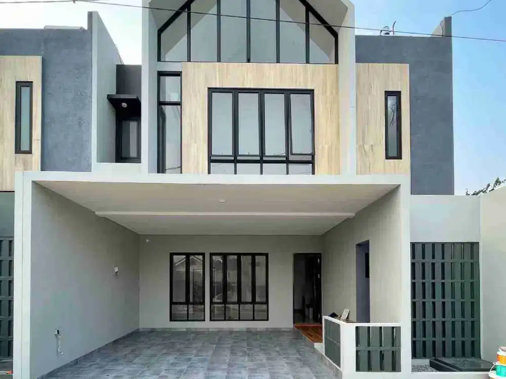 Rumah Baru Dalam Cluster Row Jalan Lebar Dijakarta Selatan