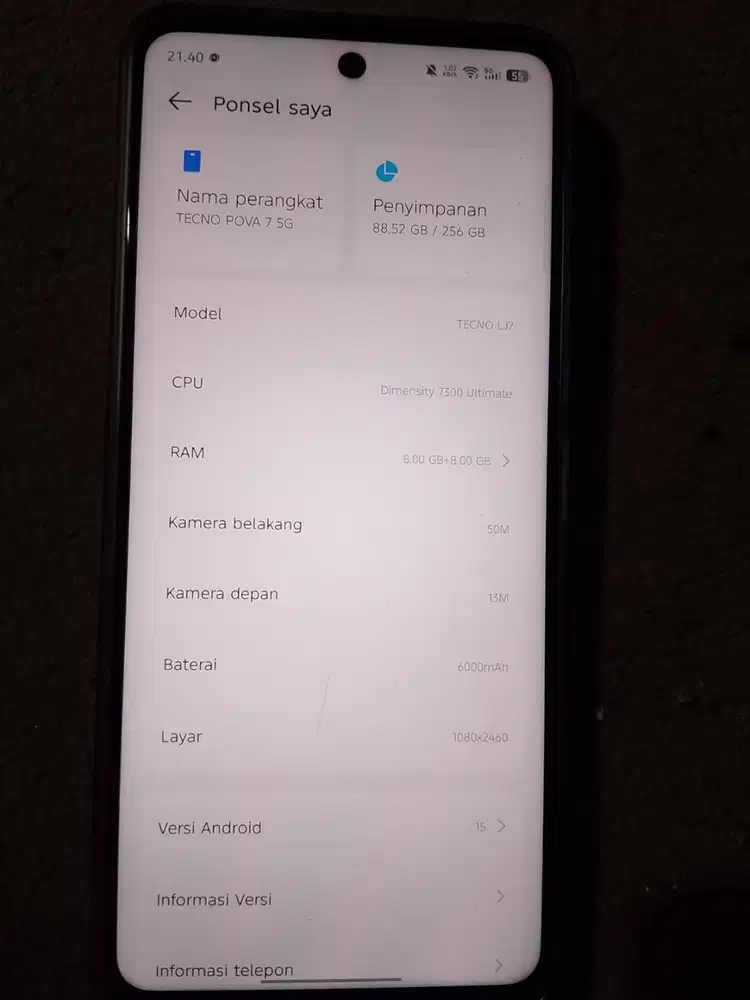 Tecno Pova 7 5G Fullset