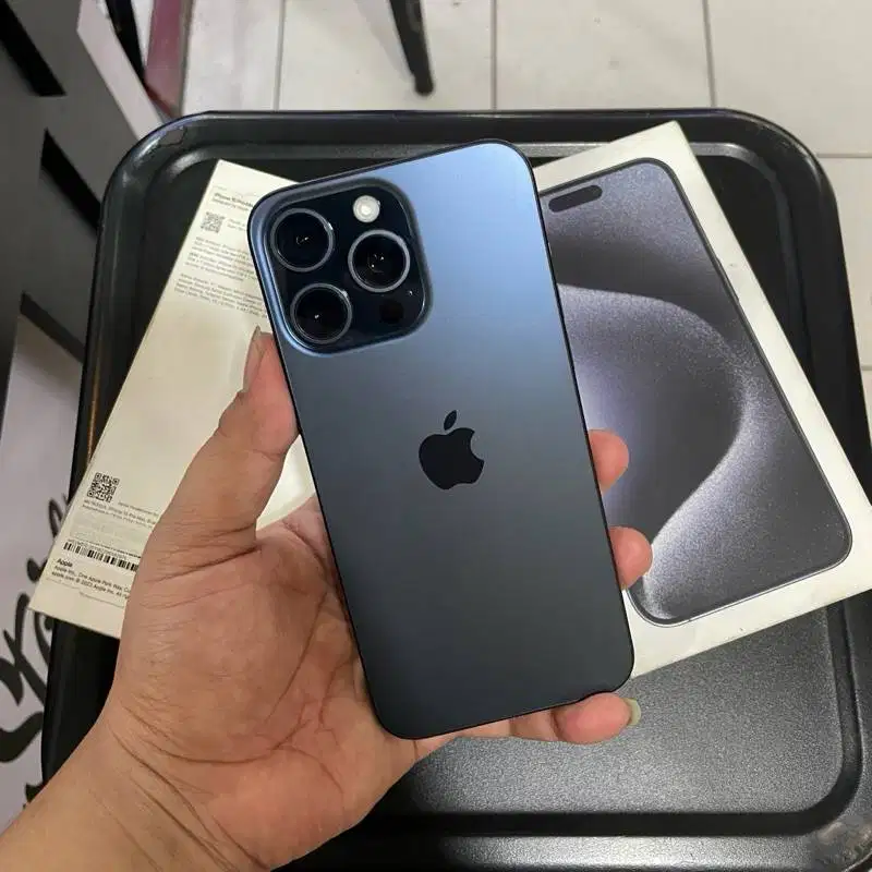 Iphone 15 promax 256GB Blue titanium , garansi Ibox
