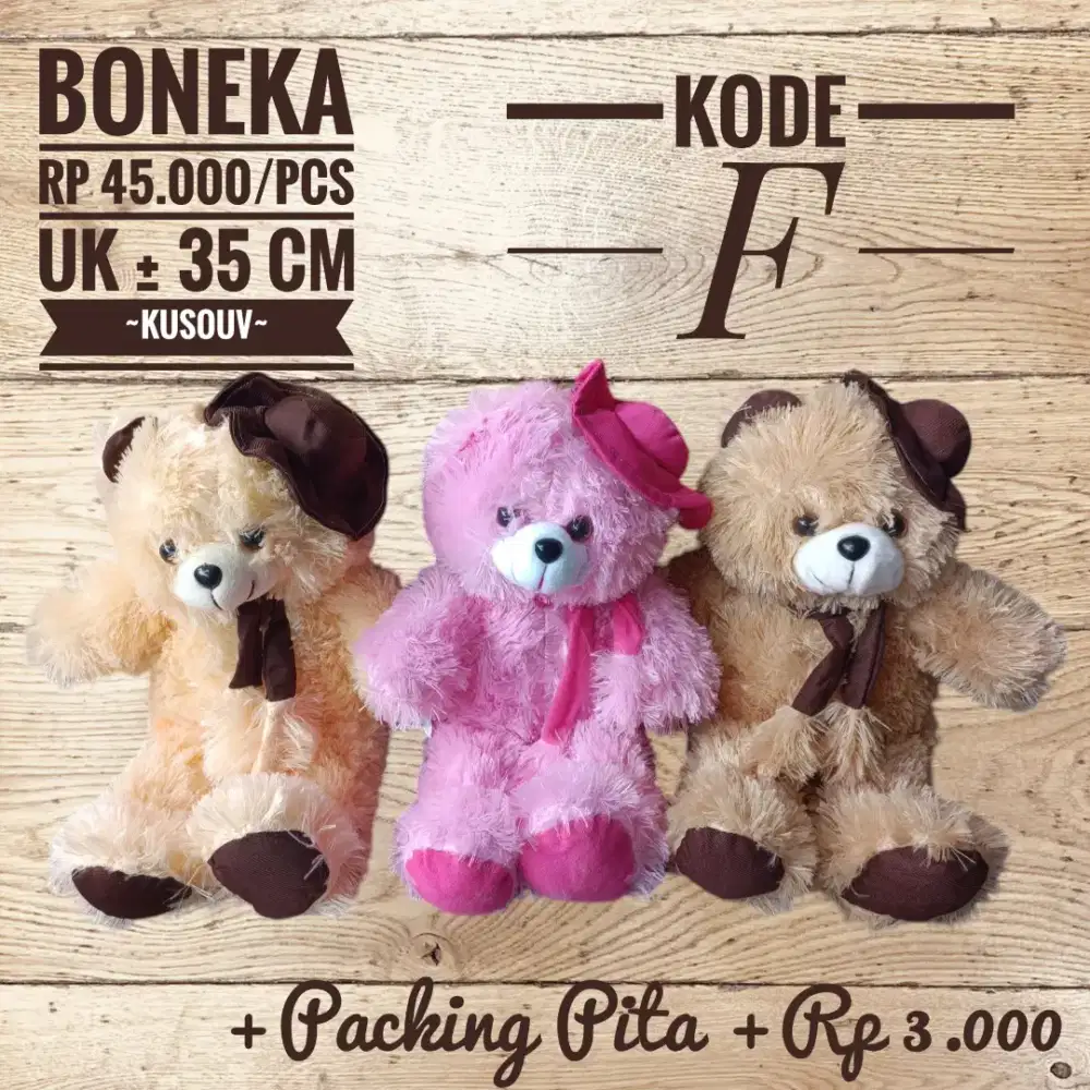 Boneka Bear/Beruang/Jojo/Boneka Kado Hadiah