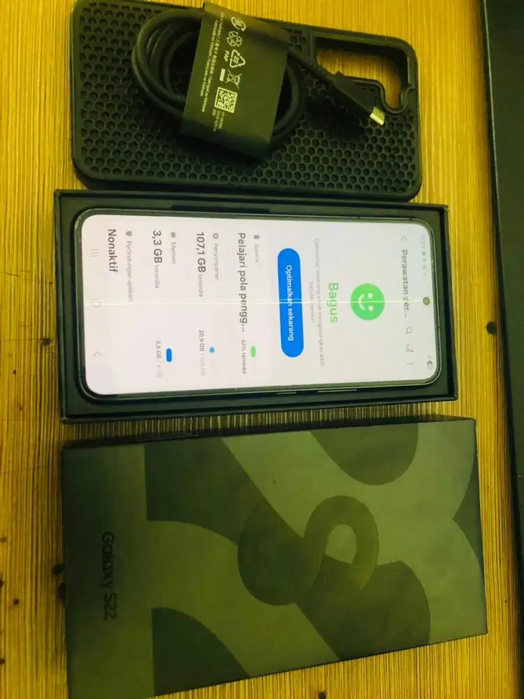 Samsung S22 5G ram 8/128 fullset ori