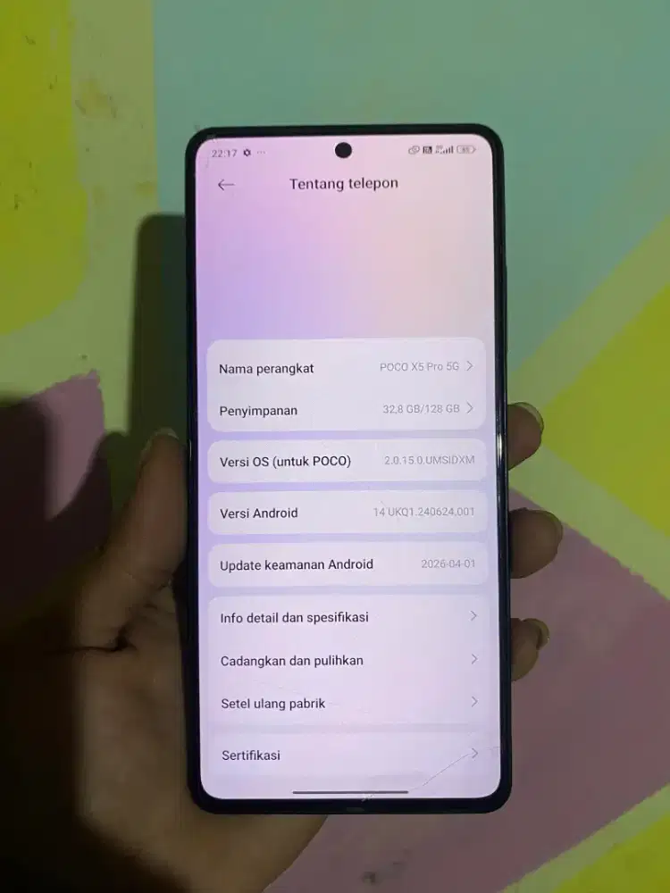 poco x5pro 5g 6/128