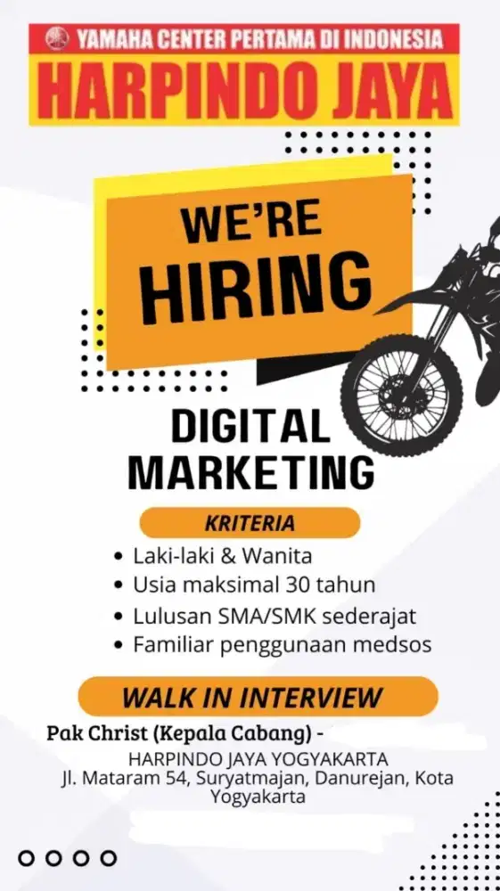 Lowongan digital marketing