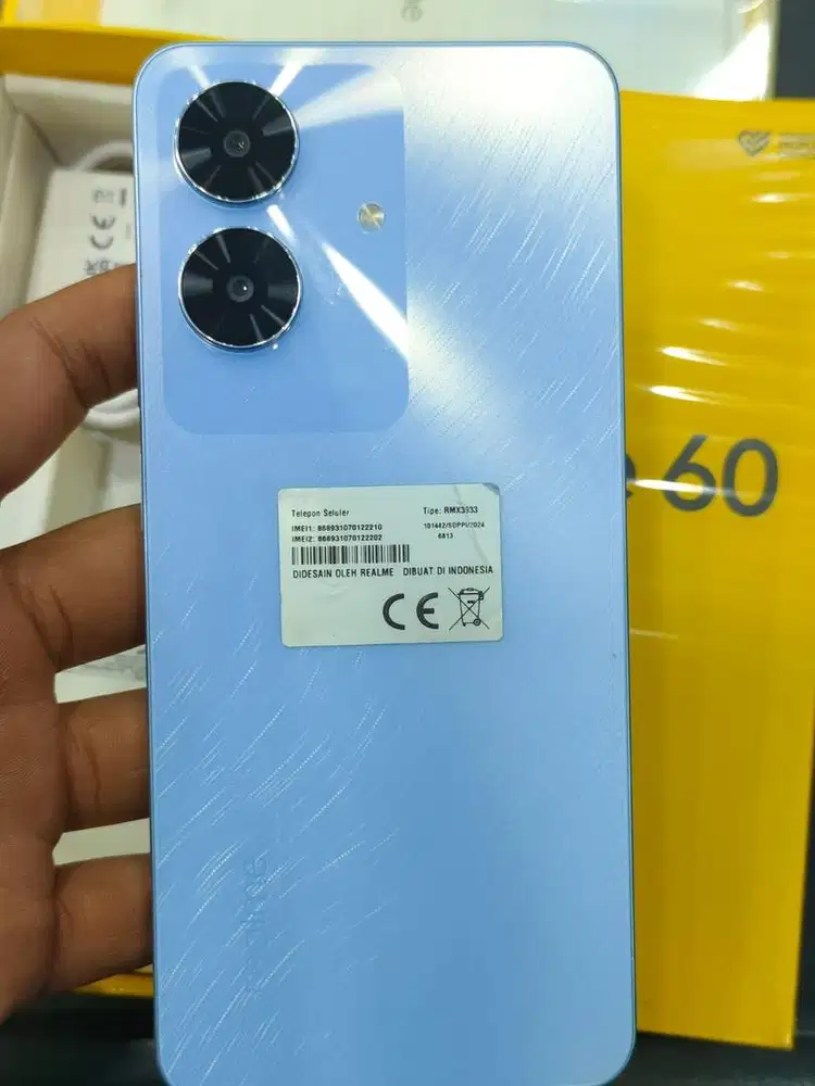 Realme note 60 4/64 fullset