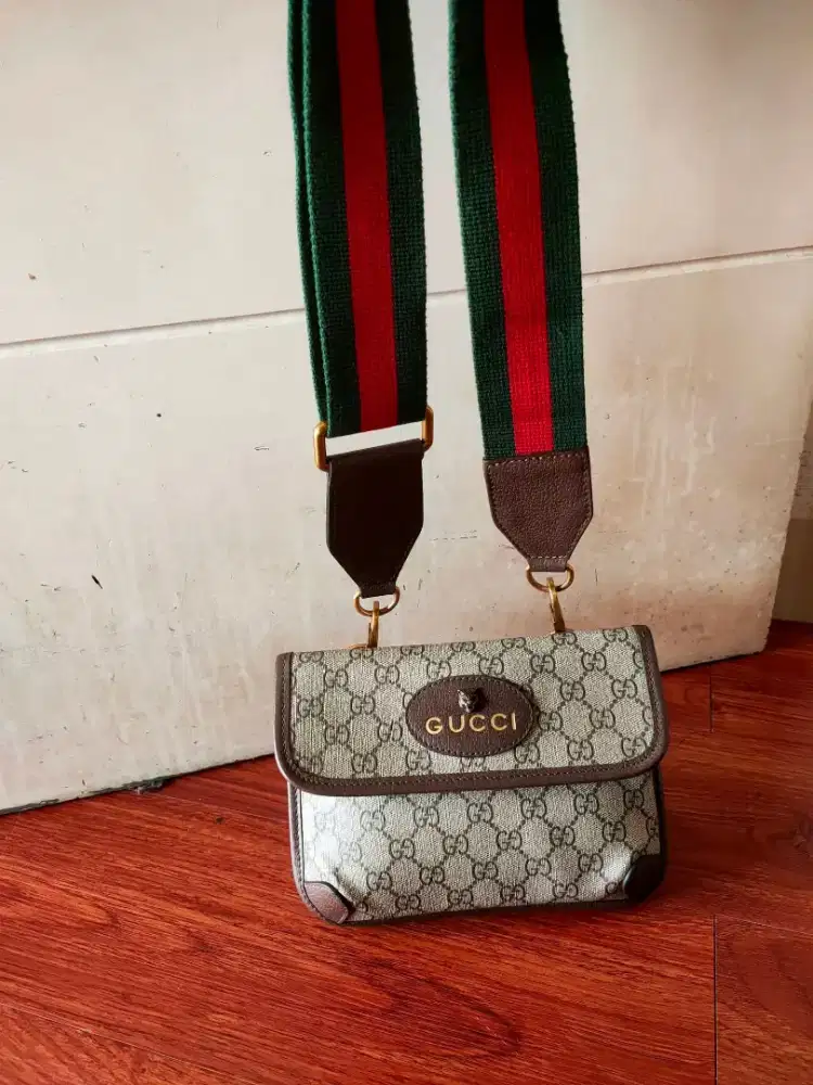 GUCCI GG Supreme 489617 Crossbody Bag ORIGINAL Made In Italy