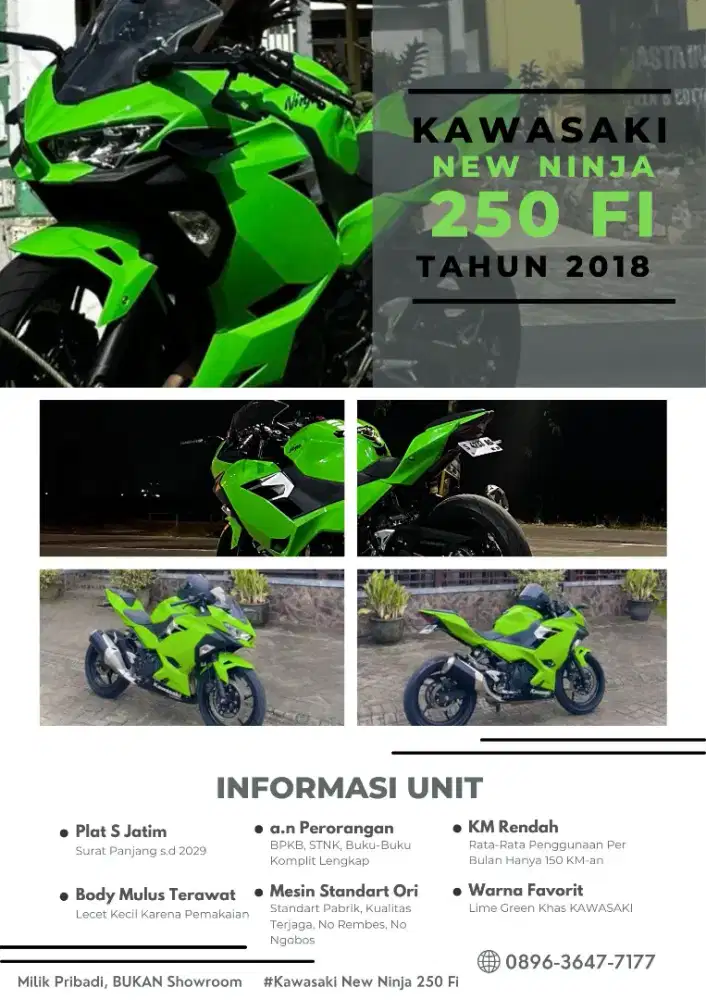 Kawasaki New Ninja 250 FI 2018 Pemakaian 2019