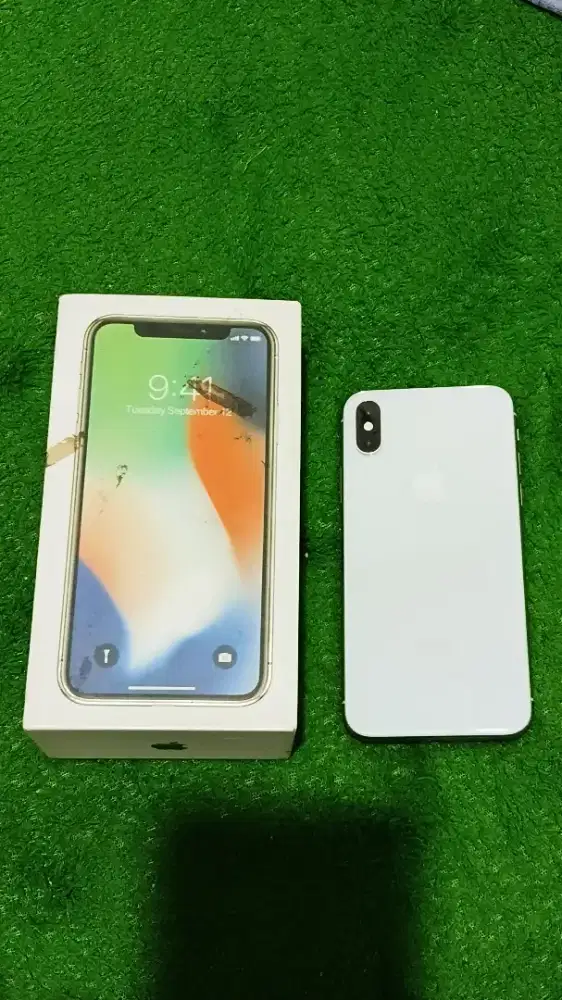 Iphone X 64GB White - Minus Fullset Dus Depok