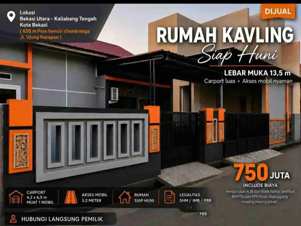 Rumah Kavling indah murah
