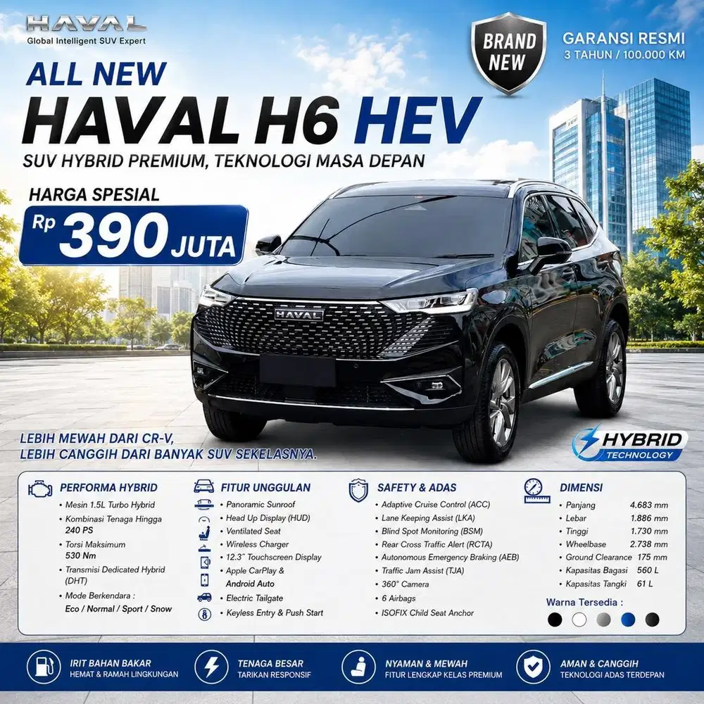GWM Haval H6 1.5 Turbo Hybrid 2026 Like New
