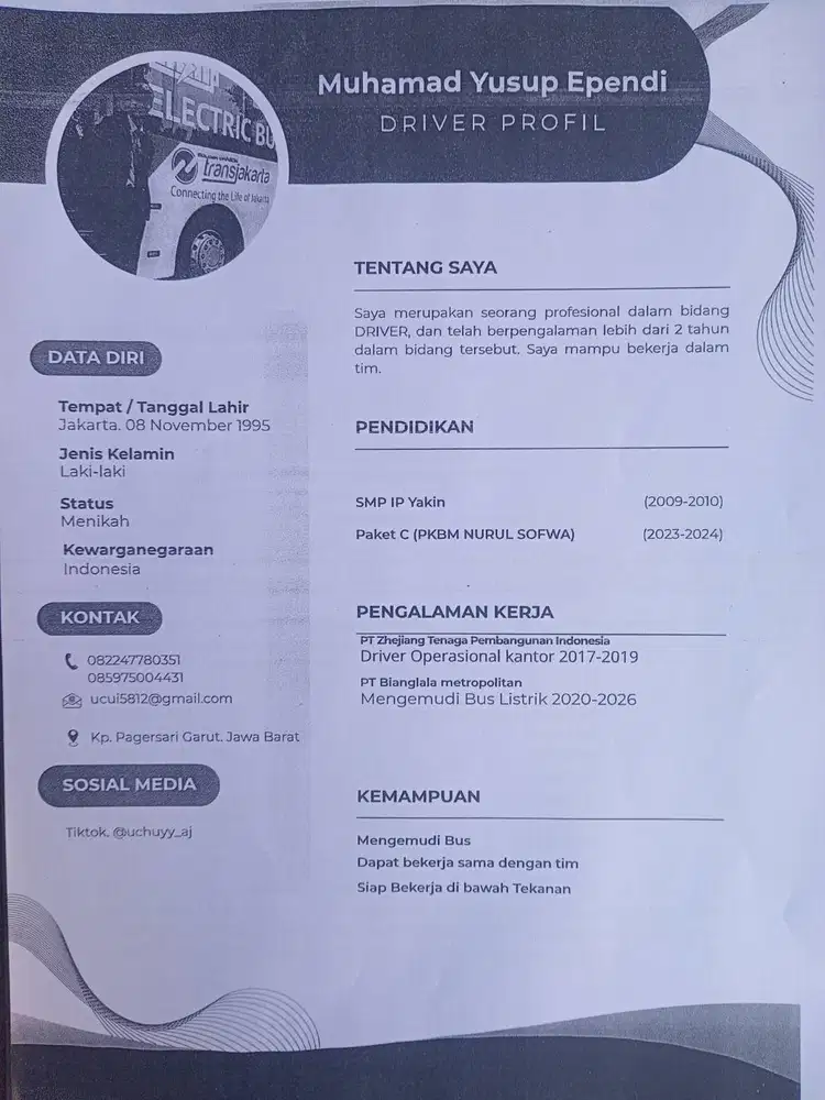 Info lowongan nya bossku