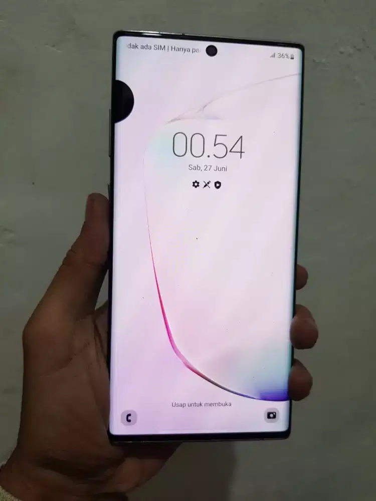 Samsung note 10 plus ram 12/512gb unit hp only murmer normal pisan