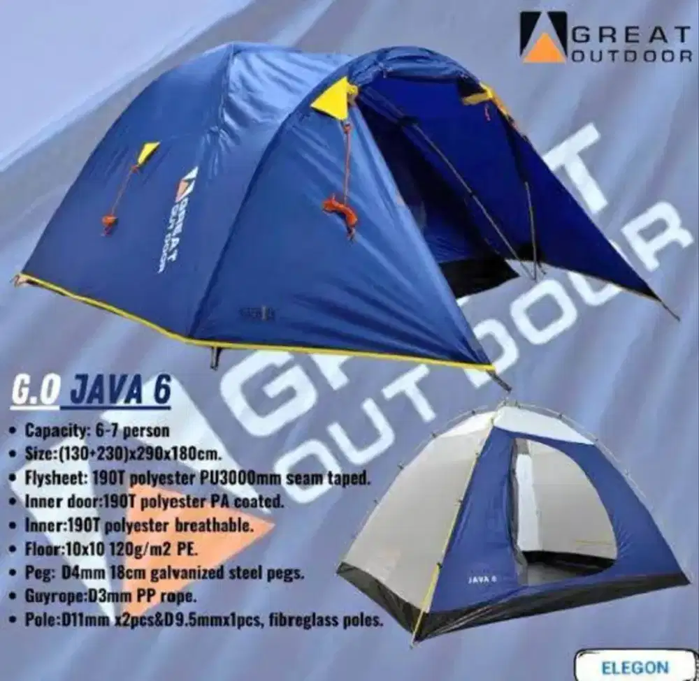 Tenda GO kapasitas 6/7