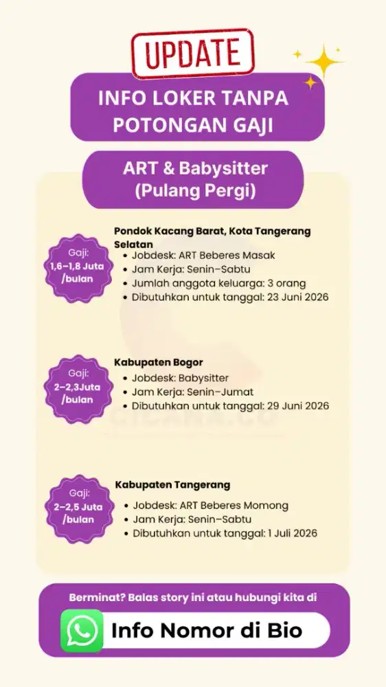 loker art serabutan gajih 2.5