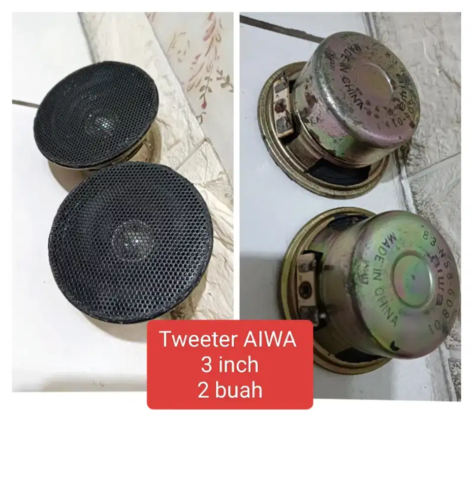 Tweeter AIWA 3 inch 2 biji mhantabb