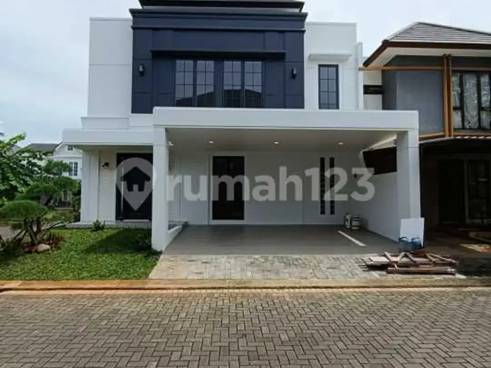 Rumah Brand New Modern Klasik Posisi Hook di Nusa Loka BSD