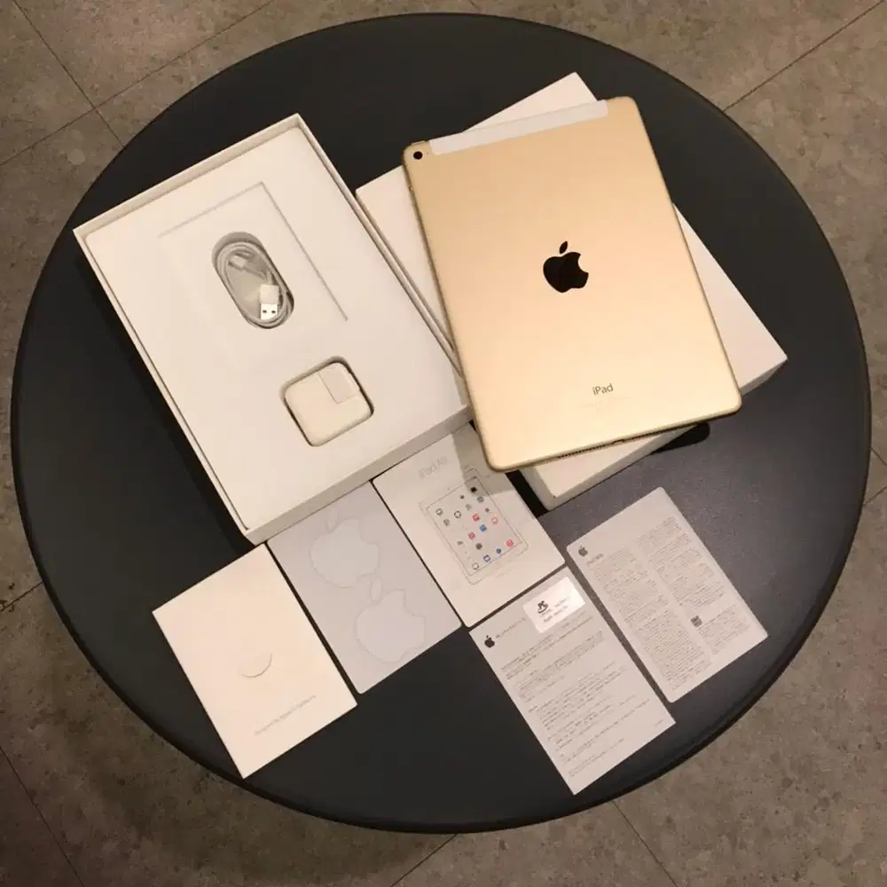 iPad Air 2 Gold Cellular & Wifi Fullset Like New 99,99% Istimewa
