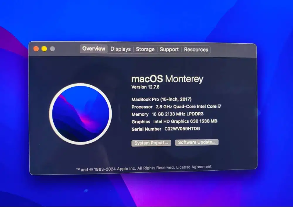 MACBOOK PRO 2017 15 TOUCHBAR