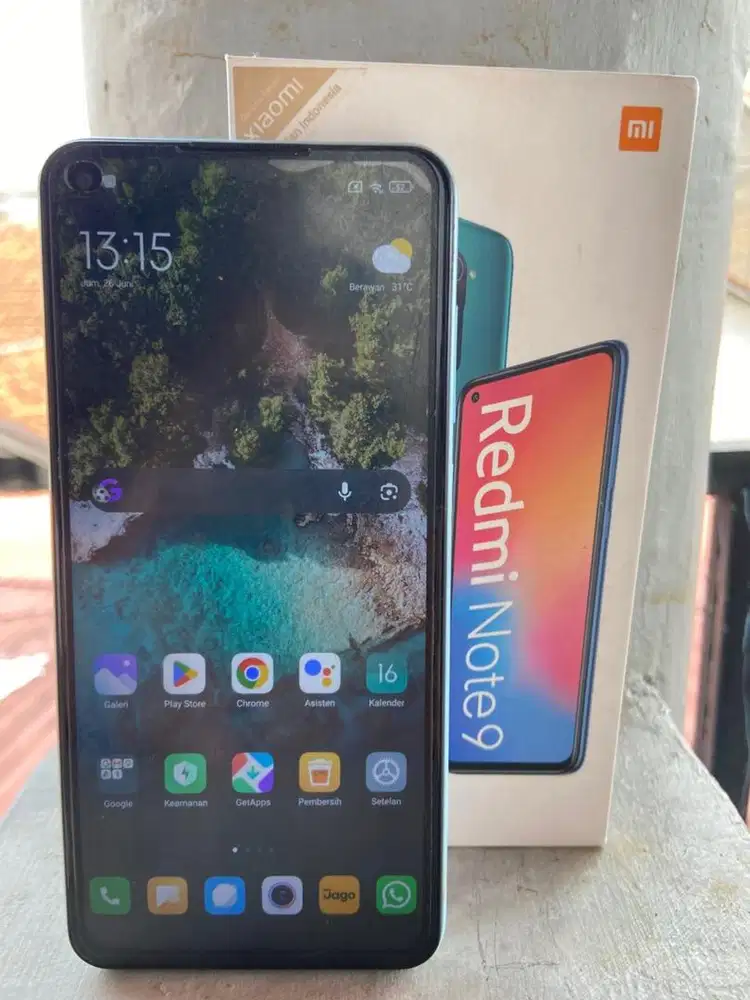 Redmi Note 9 6/128 lengkap dg dusbook