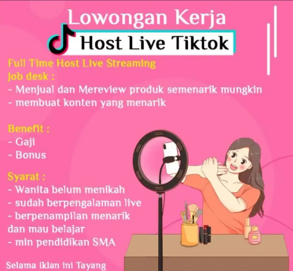 Host live tiktok / shopee