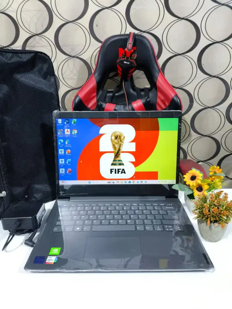 [VGA NVIDIA] Laptop Slim Gaming Desain Lenovo V14 i7-1065g7 Full HD
