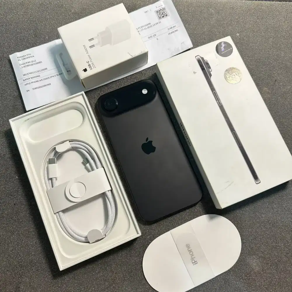 Iphone 17 air 256 gb ibox black resmi