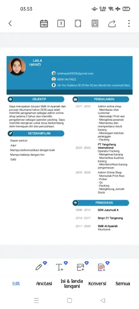 Mencari lowongan online shop