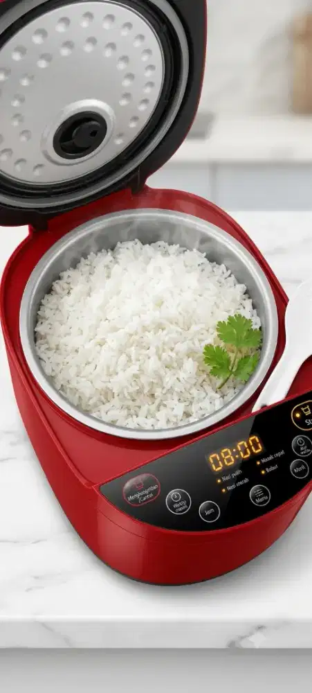 Philips Rice Cooker Digital 1.8L HD4515 Seken – Fungsi Normal Mulus!