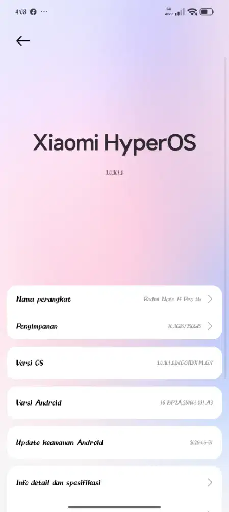 REDMI NOT 14 PRO 5G 8/256