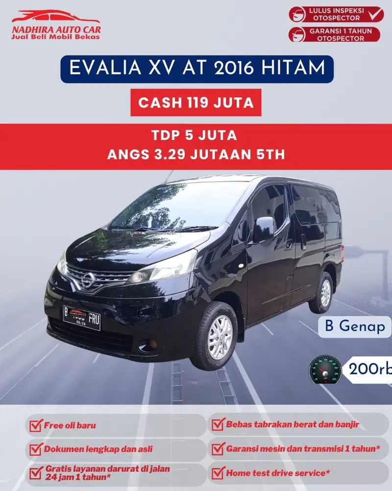 TDP 5 Juta Evalia XV AT 2016 Hitam