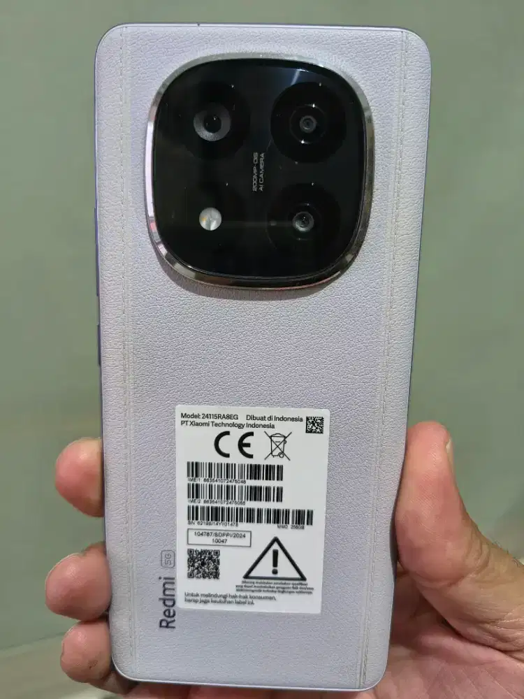 Xiaomi redmi note 14 pro+ 5g ram 8+2/256gb warna Putih