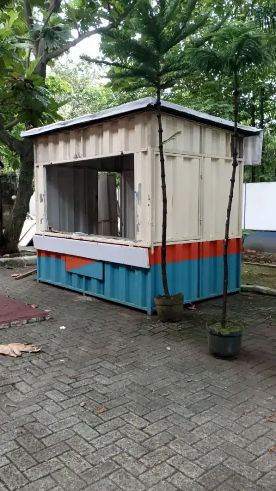 Cafe container booth container kontainer dagang