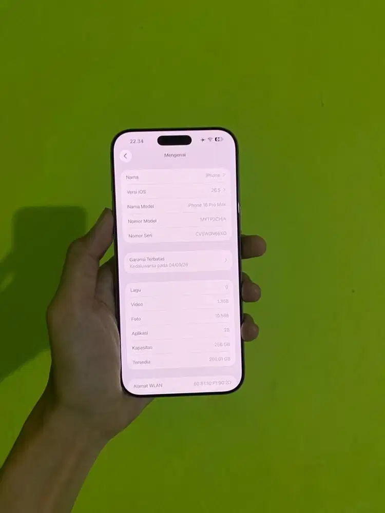Iphone 16Promax 256Gb beacukai resmi Dualsim aktif garansi aktif