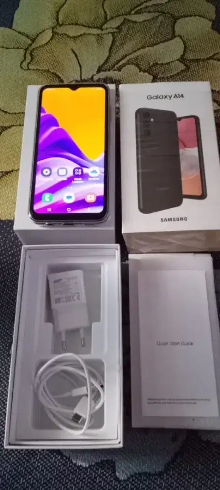 Samsung A14 ram 6/128 full set
