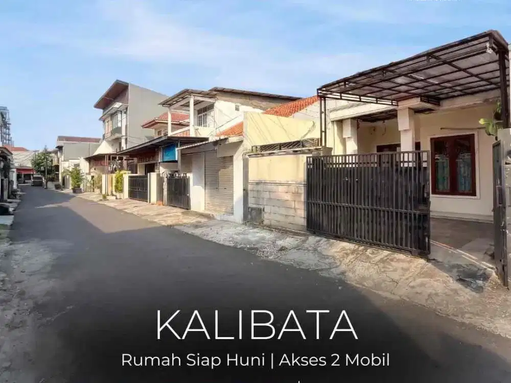 TERMURAH !! DI JUAL RUMAH LAMA LAYAK HUNI DI KALIBATA, SEMI KOMPLEK, AKSES 2 MOBIL, LOKASI STRATEGIS, NEGO !!