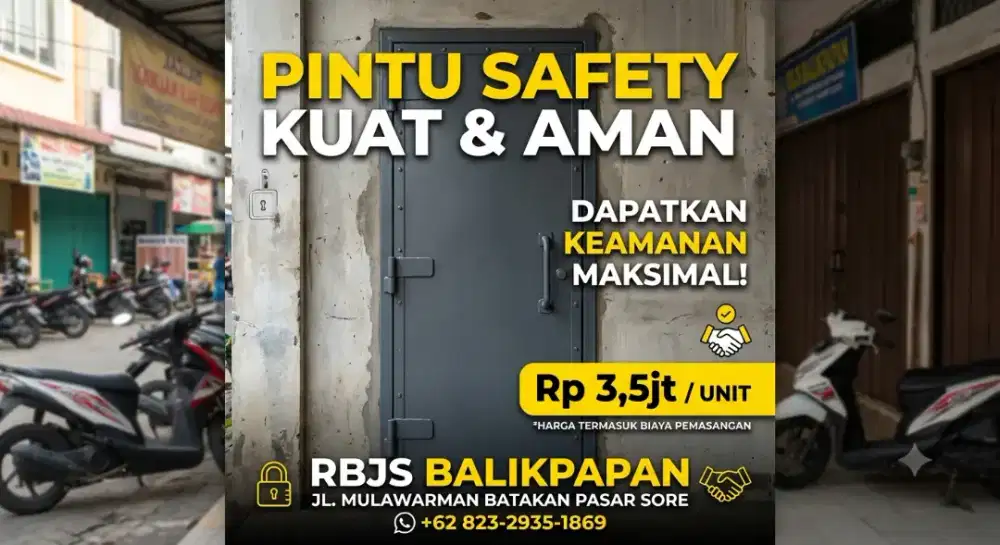PINTU SAFETY MULAI DARI 3,5JT/M