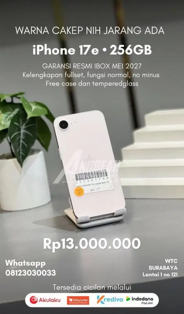 Second iphone 17e 256 gb ibox