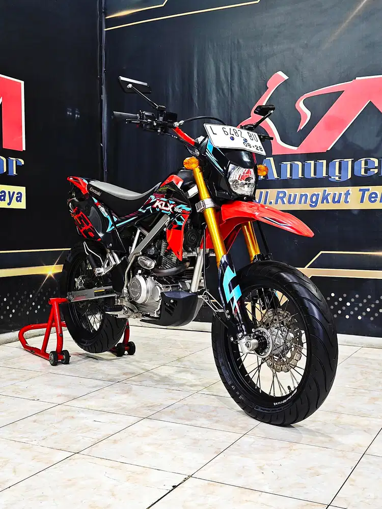 Klx Bf extrem 150cc bonus velg tapak lebar joss.Anugerah motor rungkut